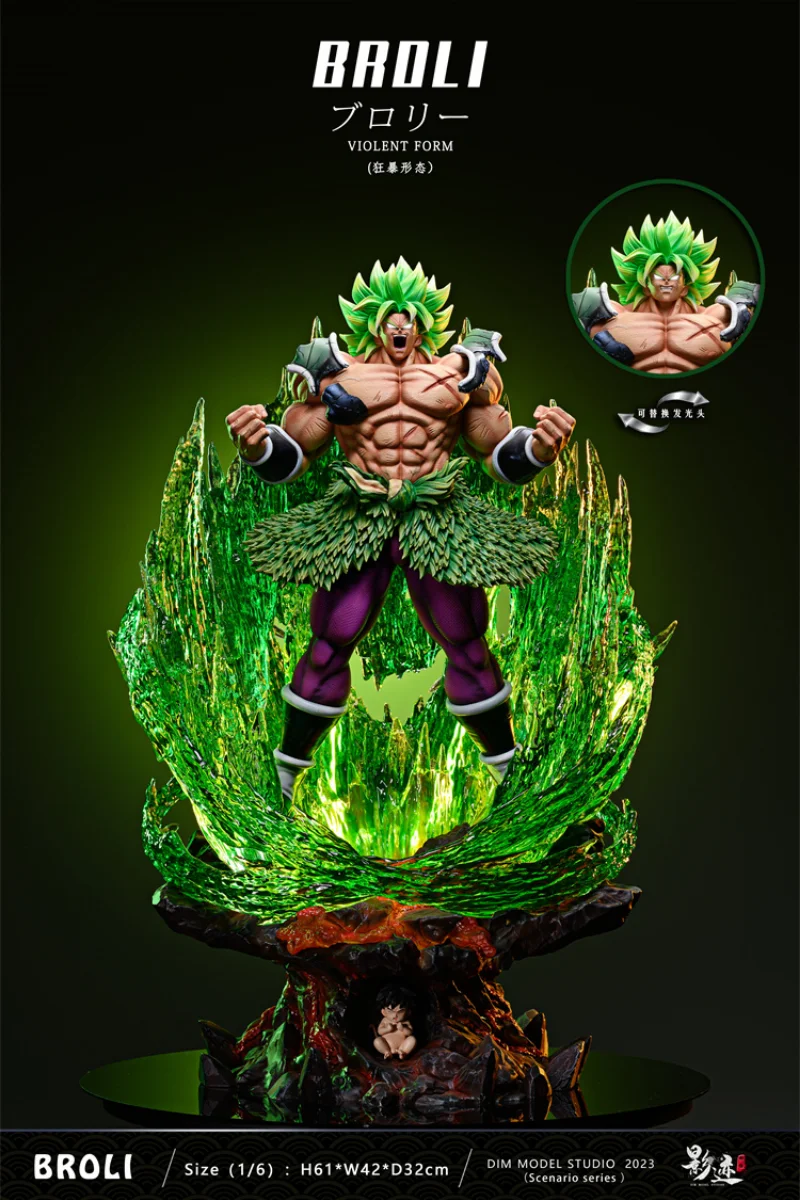 61Cm Dms Studio Gk Dragon Ball Z Violent Form Broli Anime Action Figure Limited Edition Model Garage Kit Statue Toys