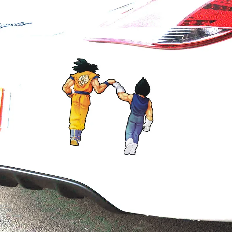 Dragon Ball Goku Reflective Car Door Sticker Warning Safety Anti Collision Reflective Decal Car Sticker for Automobile Trunk New