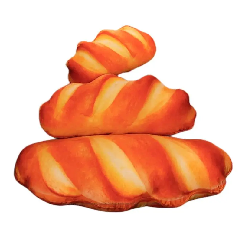 

15-65cm Funny Creative Simulation Butter Bread Pillow Bread Shaped Trick Item Plush Toy Photo Prop Home Sofa Room Decor Kid Gift