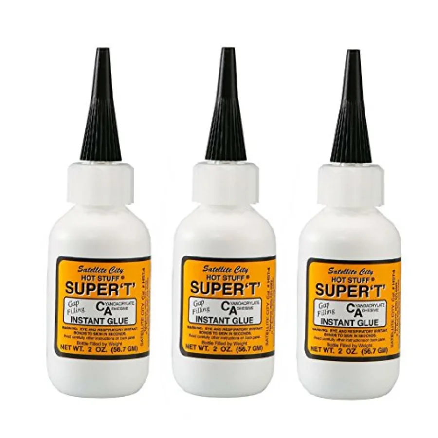 

Hot Stuff Super T Medium Instant CA Glue 2oz HST-4 Pack of 3