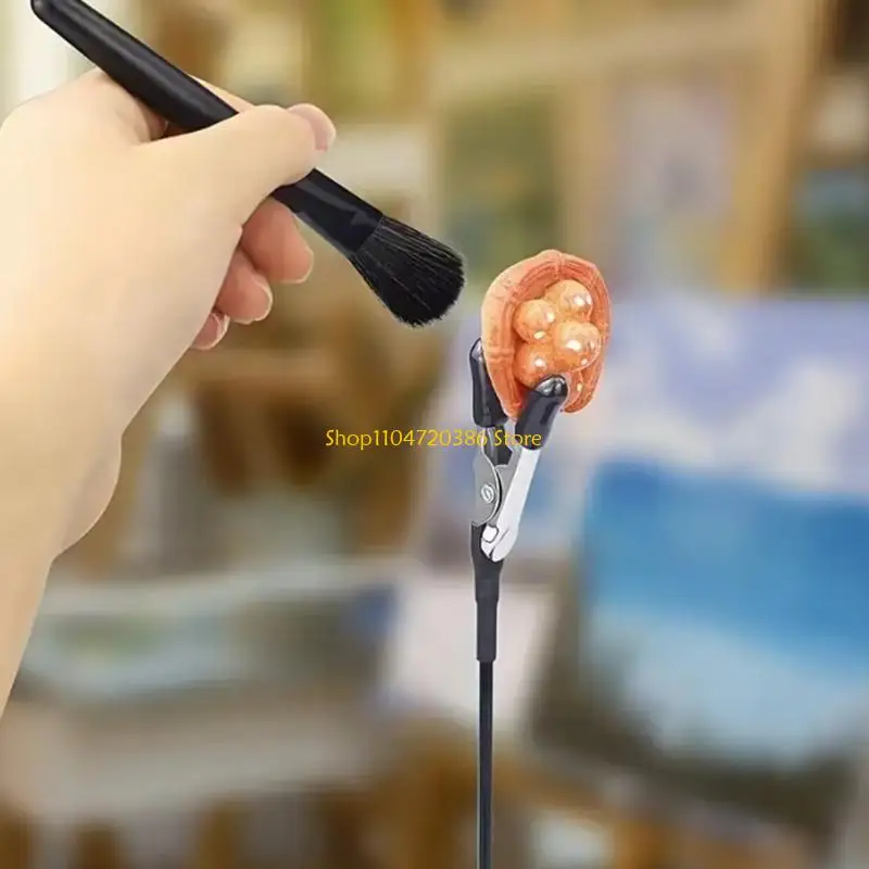 

K0EA Artist Painting Stand With Brush For Resin Figures And Clay Creations Strong ABS Base Enhances Drying Efficiency