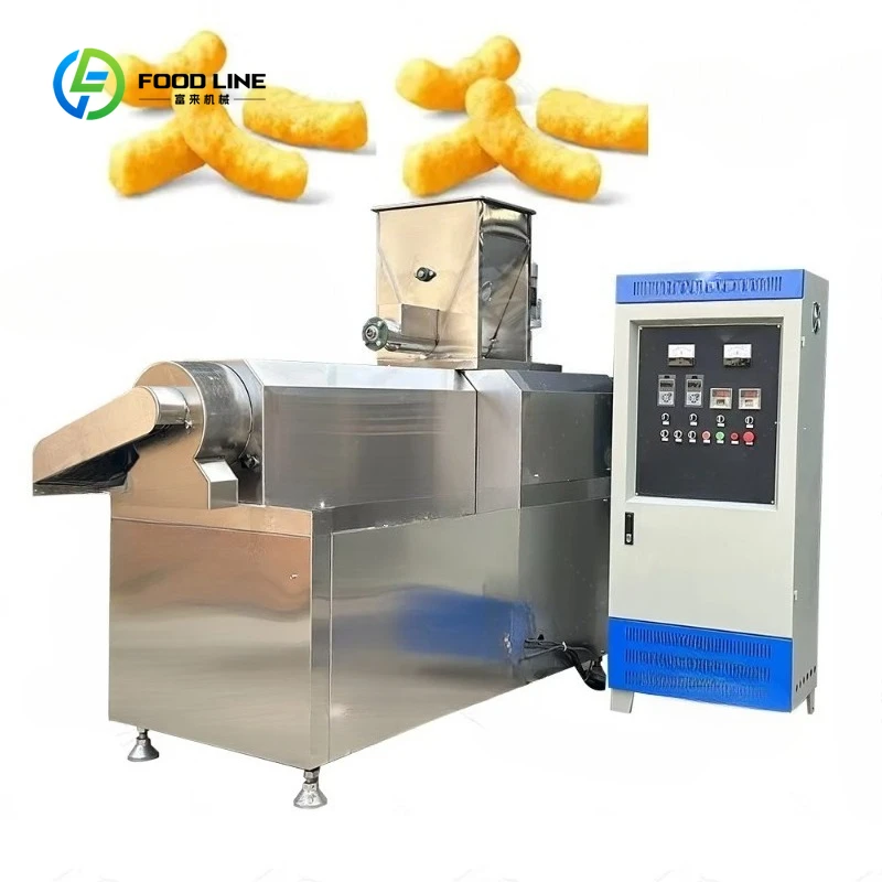 Customized Twin Screw Automatic Corn Puff Snack Food Extruder Machine Corn Snacks Production Line Making Machinery