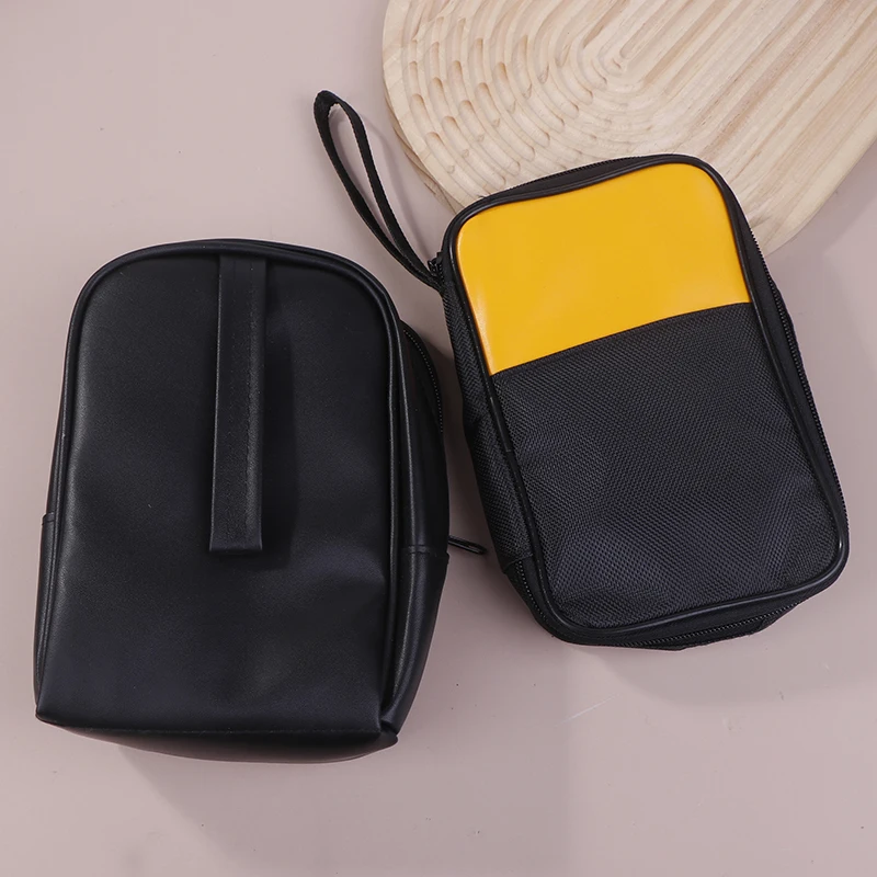 حقيبة حمل أدوات ناعمة لأجهزة القياس الرقمية المتعددة 117/116/115/114/113 62 ماكس والمزيد، مع سحاب ناعم، حمل أسود ناعم