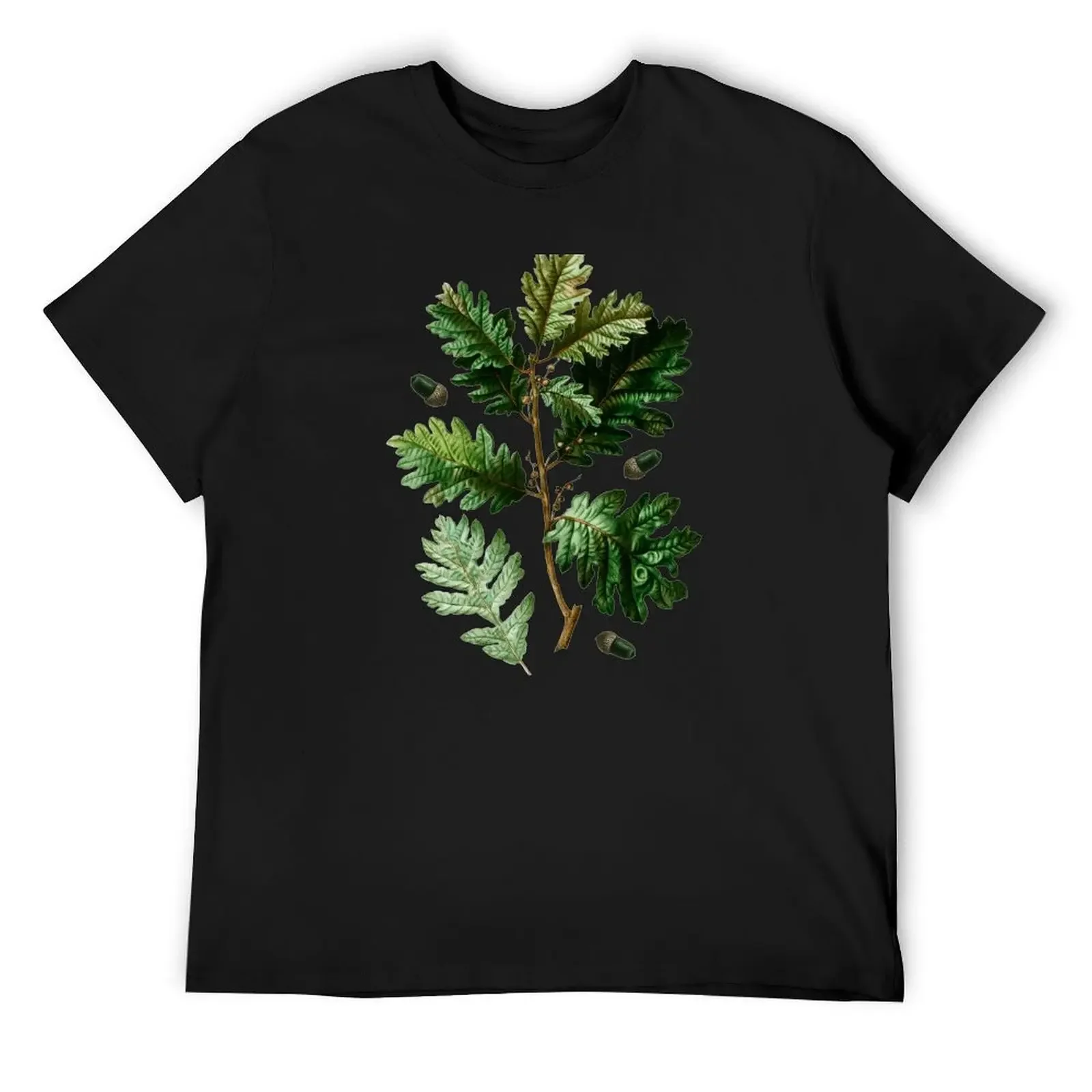 

Oak Leaves and Acorns T-Shirt aesthetic clothes summer tops for a boy man clothes Men's cotton t-shirt