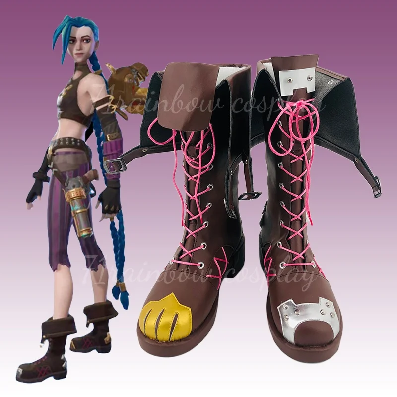 

Jinx Arcane Cosplay Shoes Game LOL Arcane Jinx Cosplay Boots Cosplay Shoes