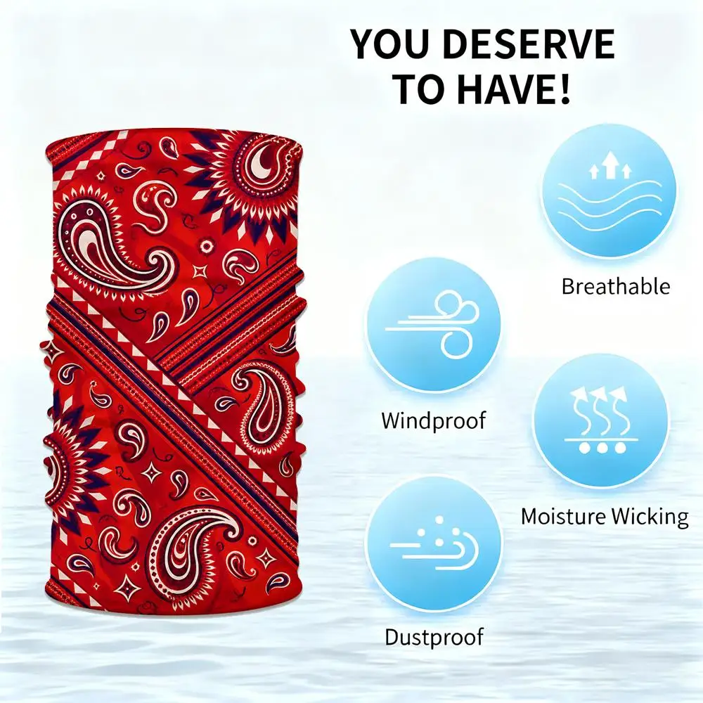 2026 New Game Merch Multifunctional Neck Gaiter Paisley Print Cosplay Mask Men Women Hip Hop Outdoor Cycling Neckerchief Gift