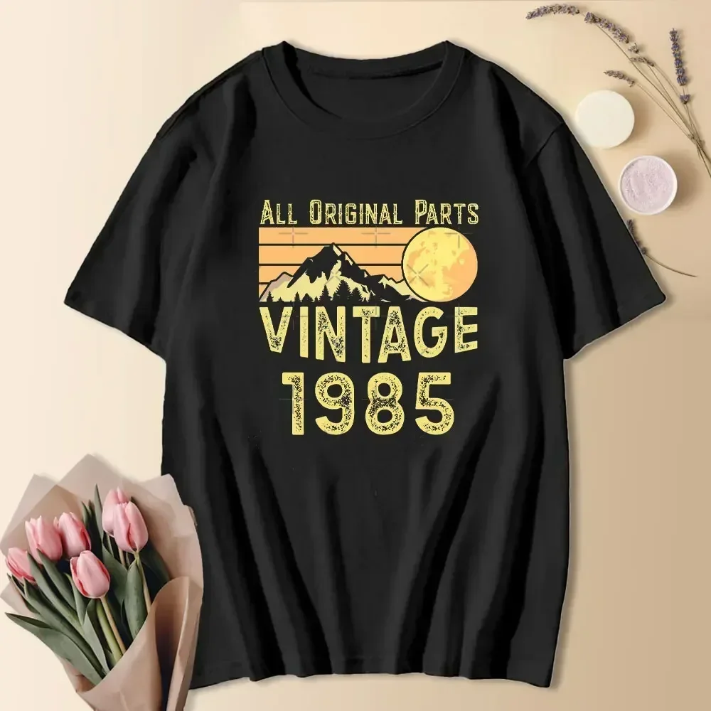 1985 40th 40 Years Old Limited Edition Vintage Cotton T Shirt Men Women Birthday Anniversary T-shirts Gift Short Sleeve Tee Tops image 3