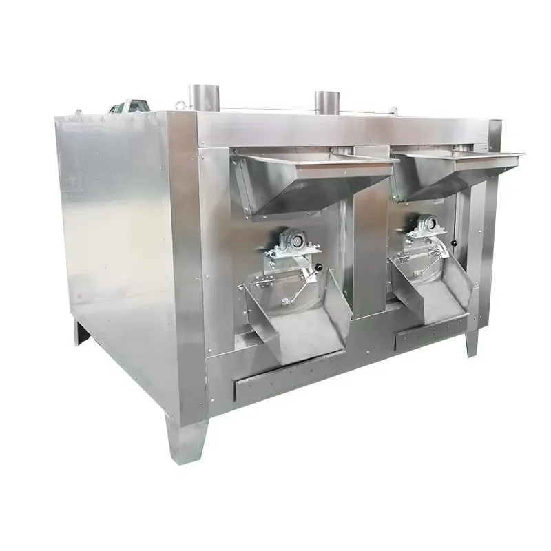 طبلة دوارة صغيرة نواة النخيل الجوز المشوي الكهرباء آلة تحميص الفواكه المجففة الصغيرة مع البخار #2