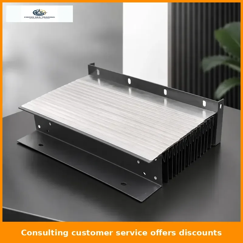 High quality cnc machine finned bellows cover protective shield corrugation