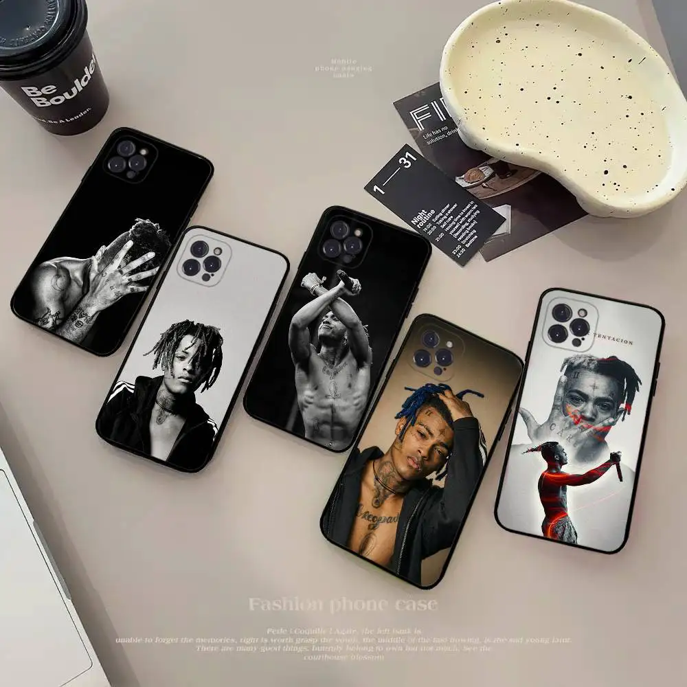 

Rapper X-XXXTentacionS Soft Back Phone Cover Case for iPhone 17 16 Pro Max 15 12 11 16e 13 Mini 14 15 Plus