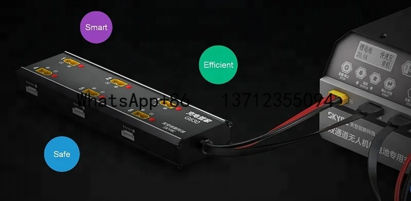 Charging Hub Smart Charging Management System for UAV/ Agricultural Batteries Paired for PC1080 Charger