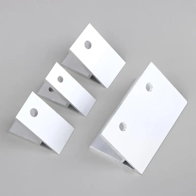 2Pcs 45 Degree Aluminum Corner Angle Bracket for 2020 3030 4040 4545 5050 6060 Profile Furniture Frame JoinerHot