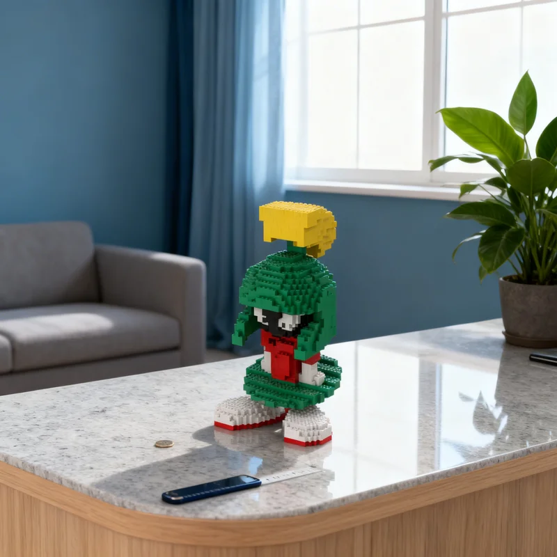 

1508pcs MOC Marvin The Martian Sculptures Model Building Blocks Architecture Christmas Gifts Creative Idea Toy Education Brick