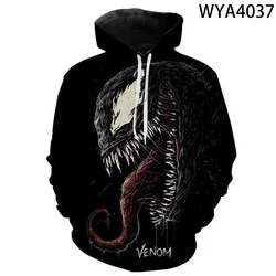 Venom Men's Hoodie Autumn Pullover 3D Printing Marvel Hoodie New Tops MINISO Men's Hoodie Fashion Oversized Men's Clothing