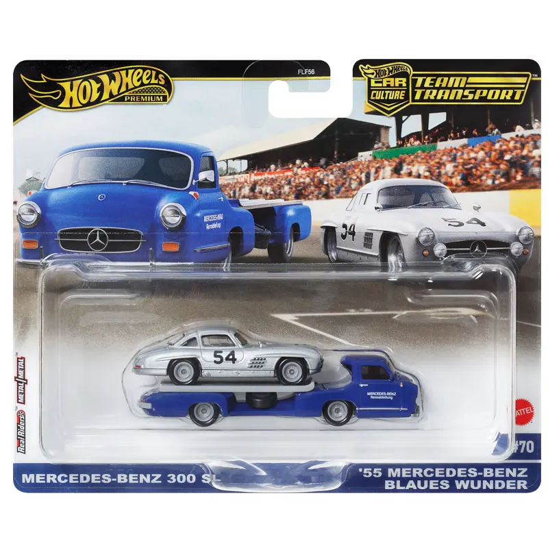 Hot Wheels 2024 Auto Cultuur Team Transport Chevy Nova Nissan Skyline 2000gt-r Mercedes-Benz 300sl 1/64 Diecast Auto 'S Model Speelgoed