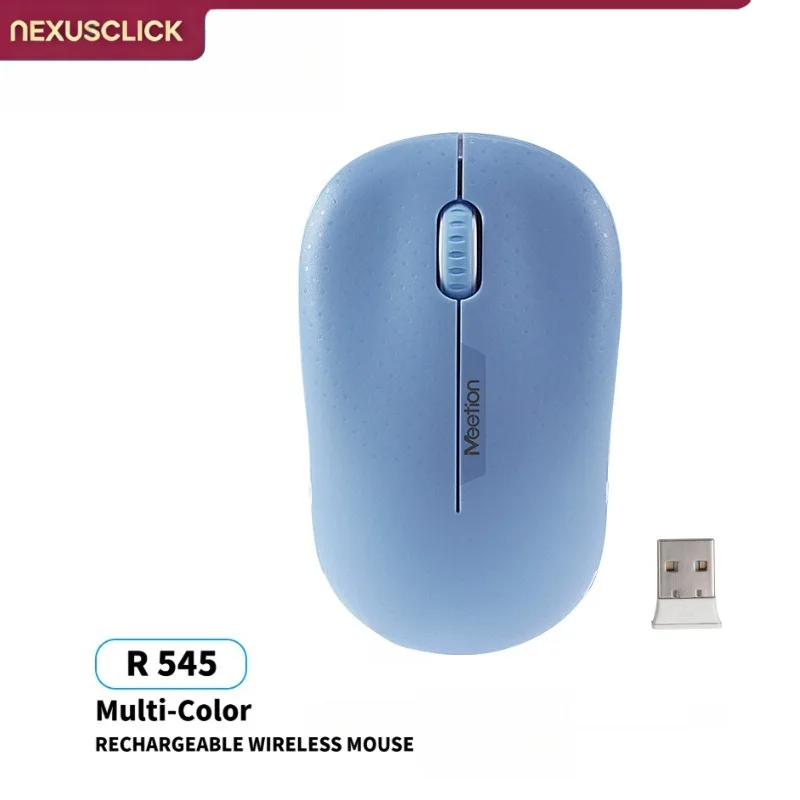 NexusClick Silent Click 2.4G Ergonomic Wireless Mouse,Plug & Play USB Receiver,1600 DPI,5 Million Durable Clicks,Portable Mouse