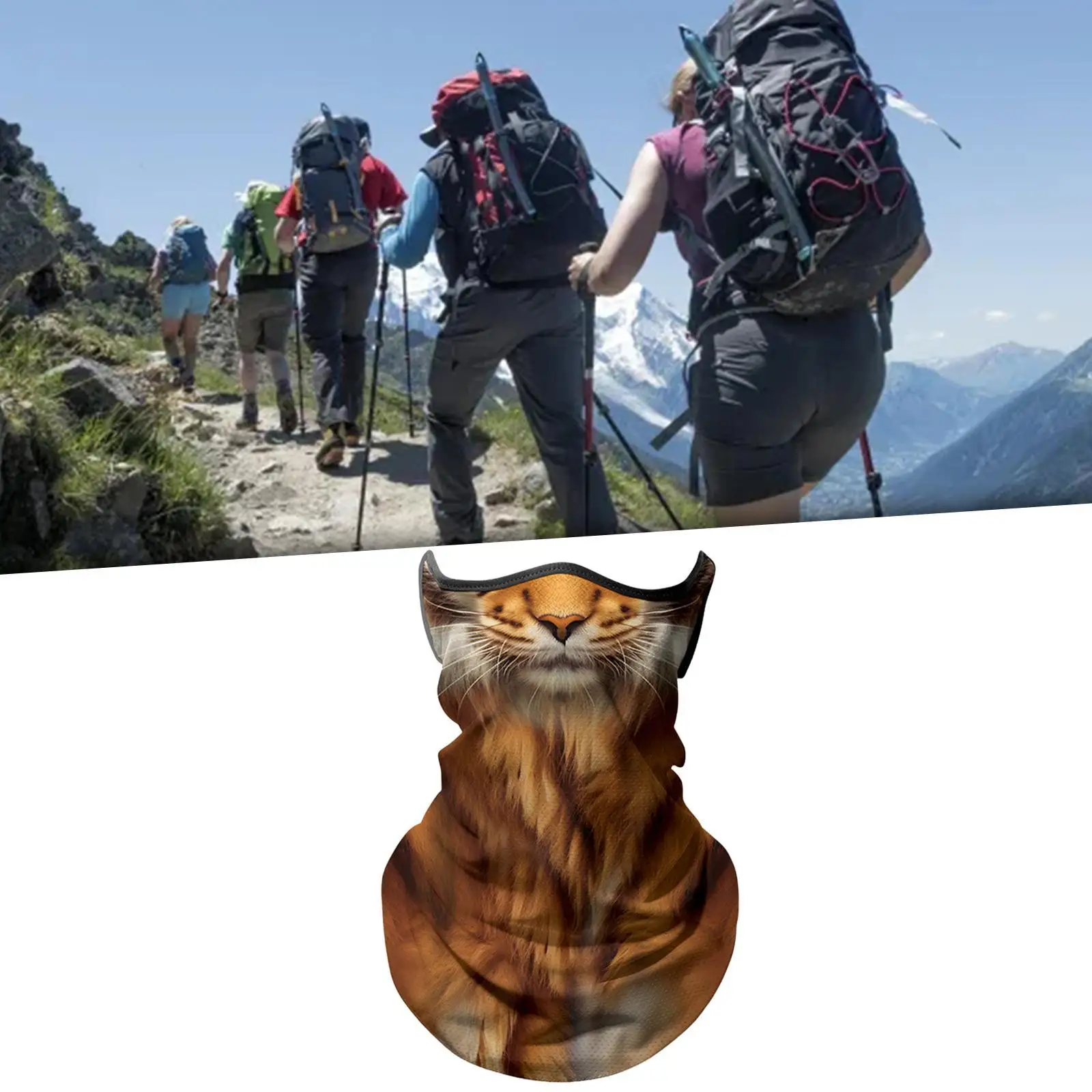 Sun Protective Face Bandana Cooling Neck Gaiter Breathable Mask Lightweight Scarf for Travel Shopping Daily Wear