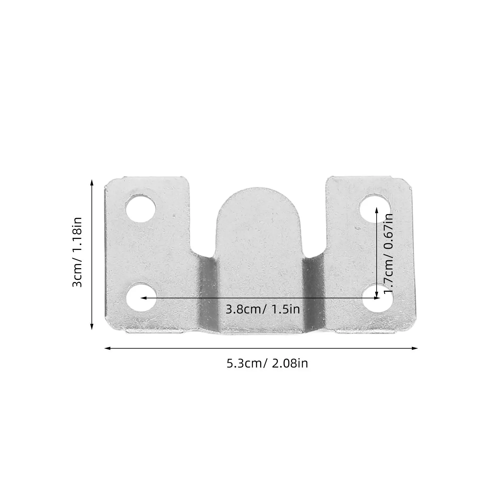 12Pcs Heavy Duty Stainless Steel Invisible Wall Mount Buckle for Bed Rail Headboard Furniture Stabilizer Clip on Support Bracket