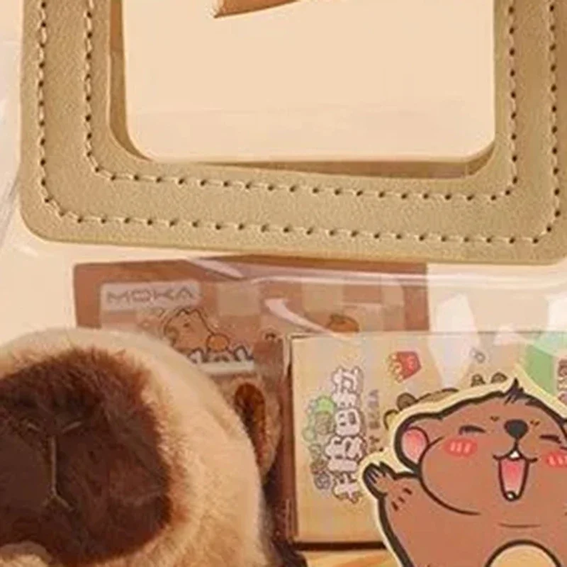 1Pcs Comprehensive Student's Stationery Set Pen Stickers Notebook Plush Capybara Pendants, Handbag & Final Prizes.