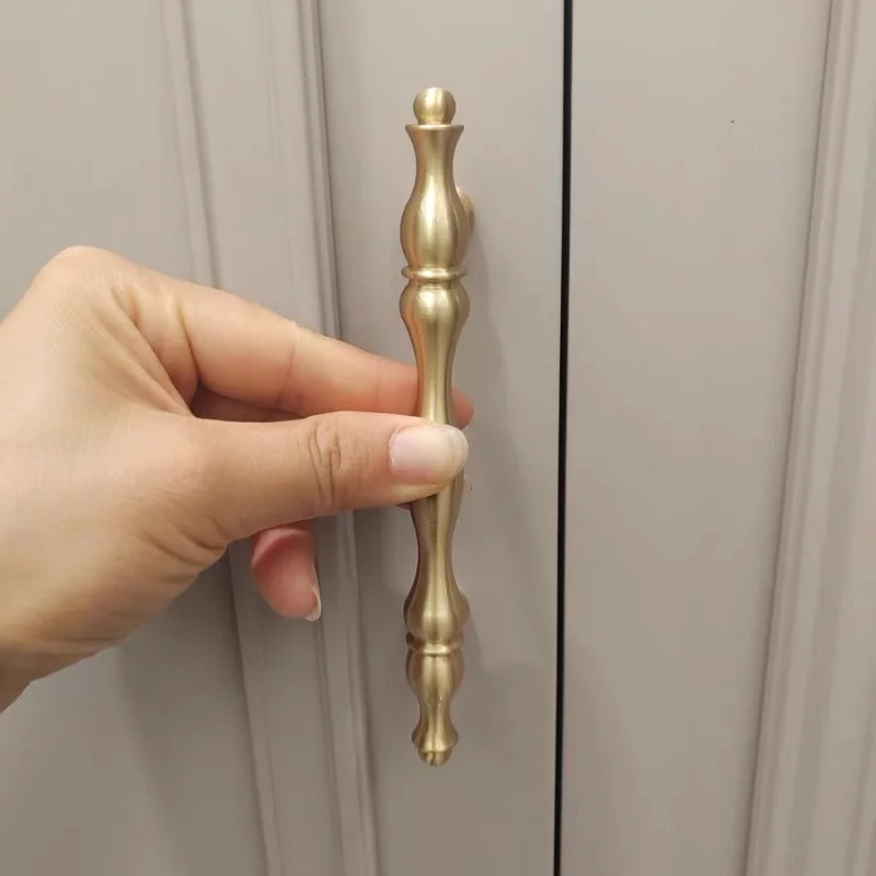 

Антикварные твердые латунные ручки для хранения шкафов, кухонные аксессуары, ручки для ящика, Т-образные ручки, дверные ручки для шкафа, мебельные ручки