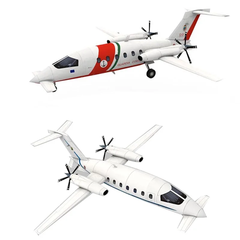 Piaggio Afandi-Avion Privé P180, Papercraft 3D, Modèle en Papier Stéréo, Dessins Militaires Faits à la Main