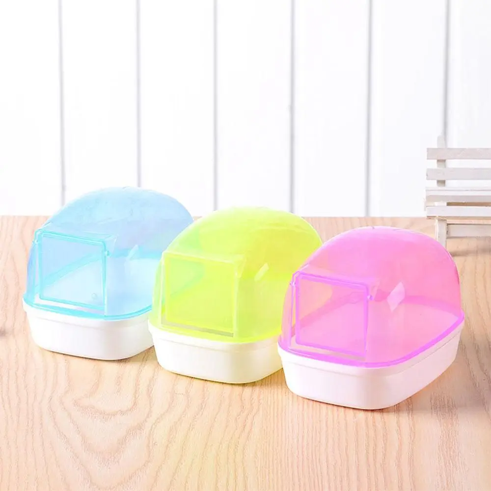 Plastic Enclosing with Door Dust-Free Mini Pet Pet Sauna Box Hamster Playing Hamster Bathroom Pet Sand Bathtub