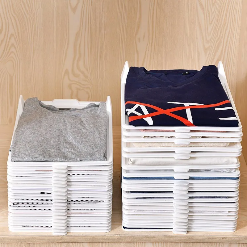 

Laundry Storage Organizer for Lazy People Foldable Storage Boards for Sweaters T-Shirts Shirts Pajamas - Closet Storage Solution