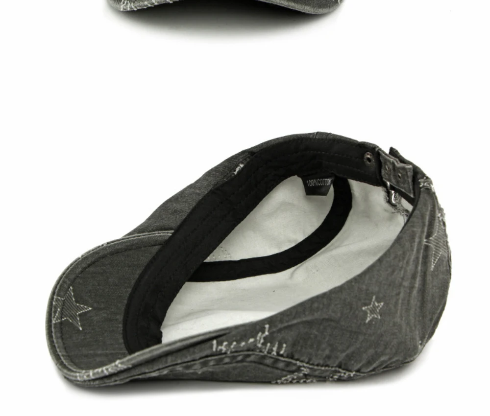 HT5101 Baskenmützen für Herren und Damen 2026 – Neue Stars Ivy Flat Cap für Künstler und Maler, Frühling/Herbst, 100 % Baumwolle – Detail 12
