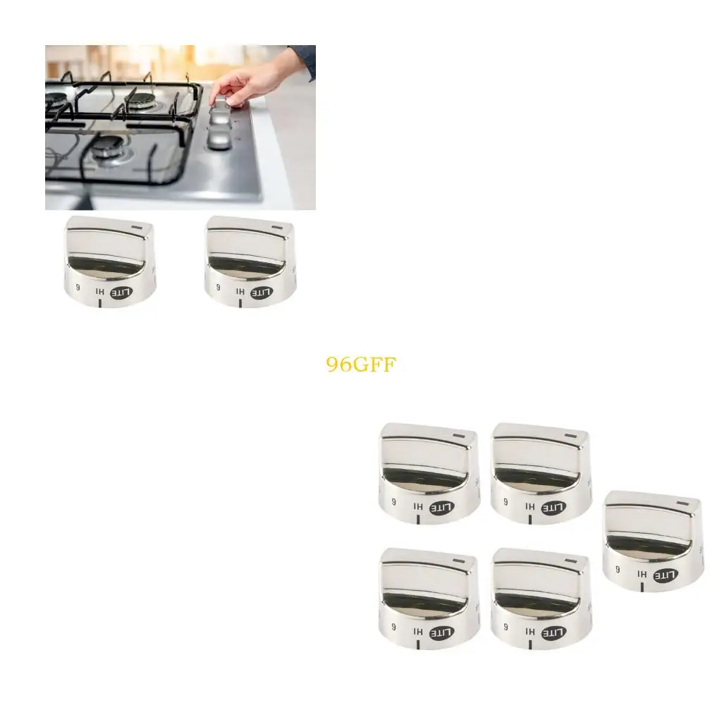 

96GF 5Pcs Cooktop Control Knob 318282310 Heat Resistance Knob Replacement Part