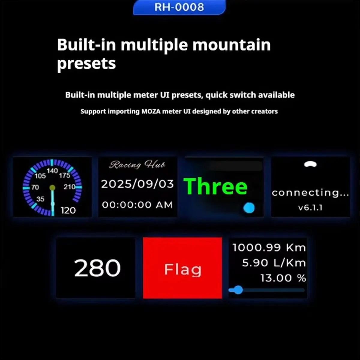 AC※▼●1974-PC USB Simracing Game Multifunctional Dashboard Display Meters for for for for