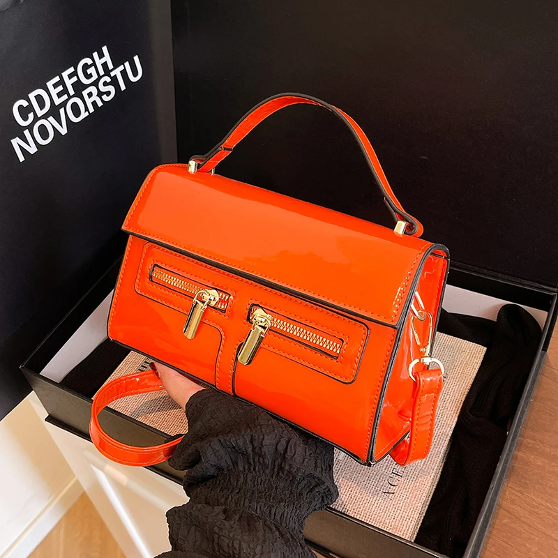 

Top Brand Shoulder Bag For Women 2025 Summer New Green Purple Handbags 8 Colors Pu Leather Crossbody Bag Designer Small Tote