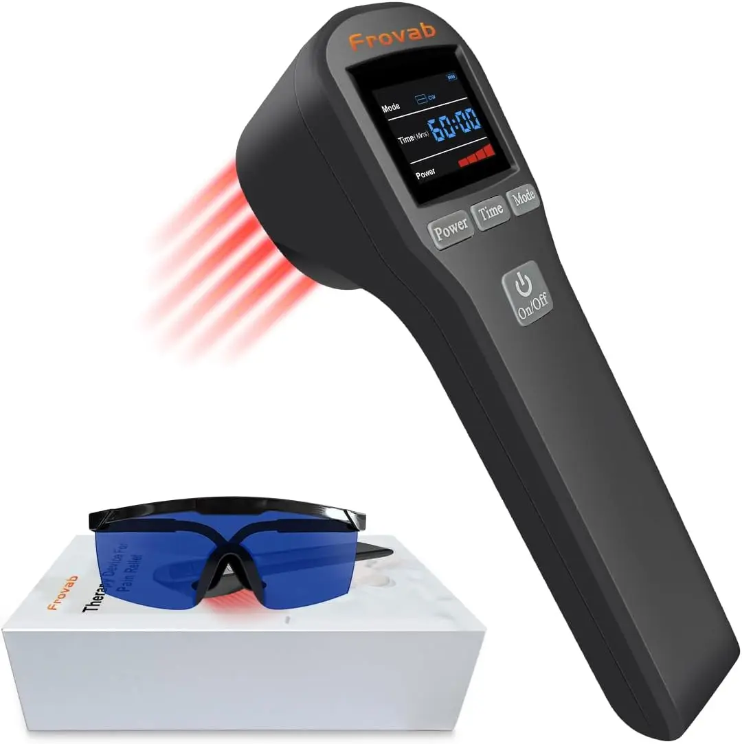 

Red Light Therapy Device 4x808nm+16x650nm Hand Held Pain Relief Muscle Recovery