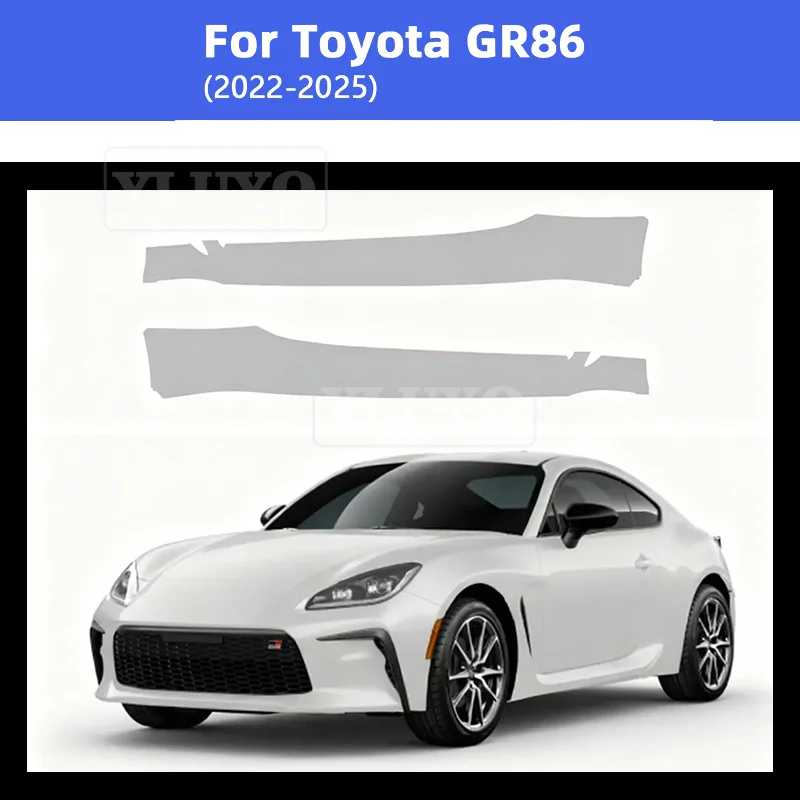 

For Toyota GR86 2022 2023 2024 2025 Door Side Skirt Sticker Accessories TPU Car Paint Protection Film Decoration Clear Body