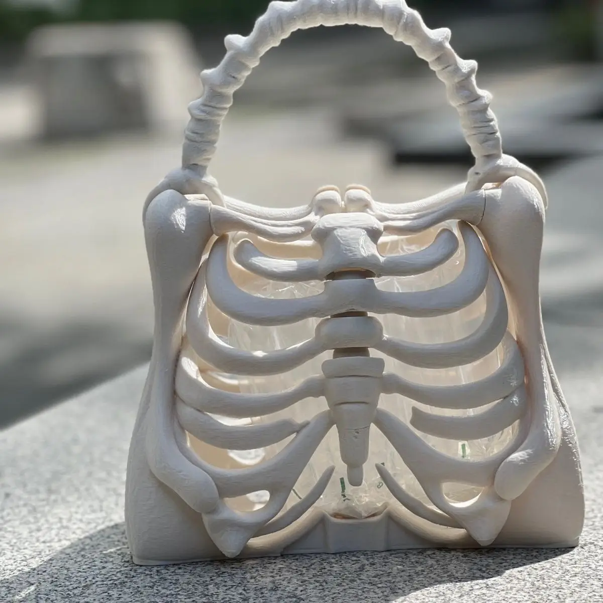 “Let Me See Your Inner Self” Bag 3D Fashion New All-match Hollow Out Shoulder Bag Handbag Euro-America Style
