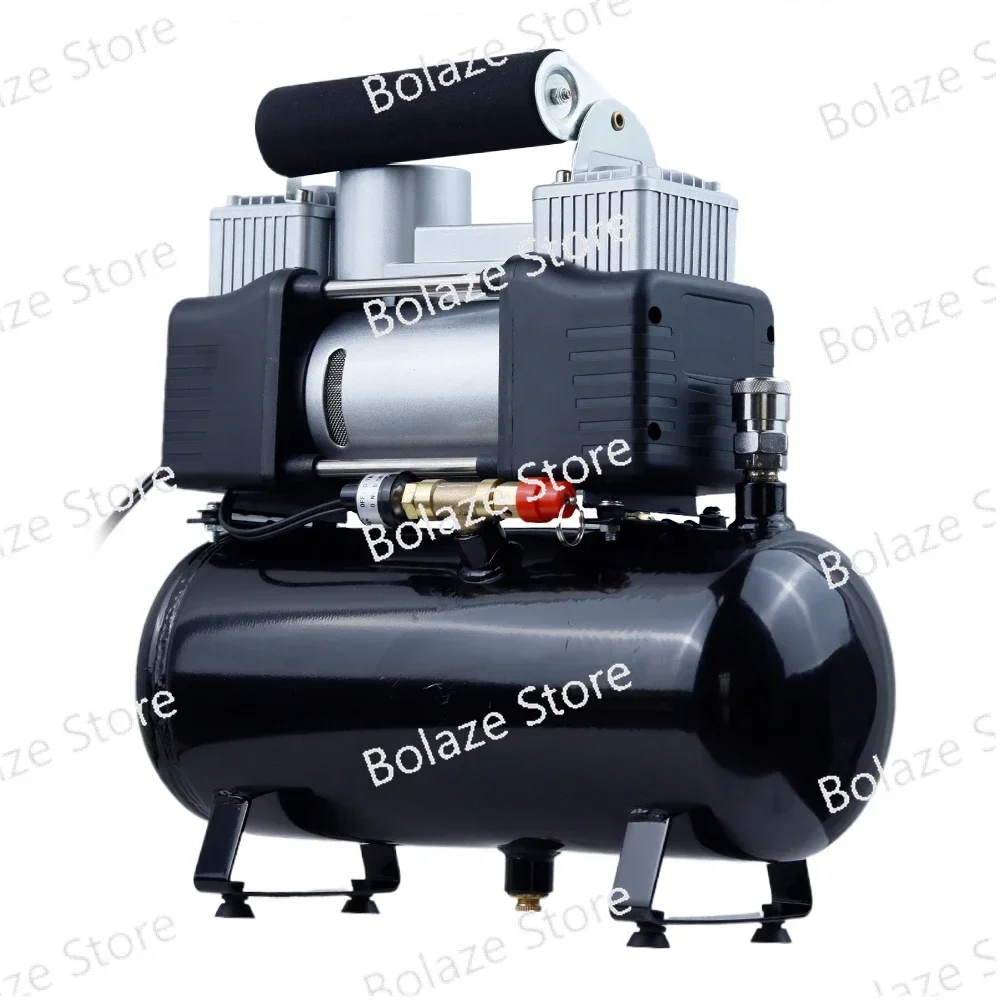 12V/220V Portable Dual Cylinder Air Pump Heavy Duty Car Truck Air Compressor  Portable  Automotive Inflation Pumps