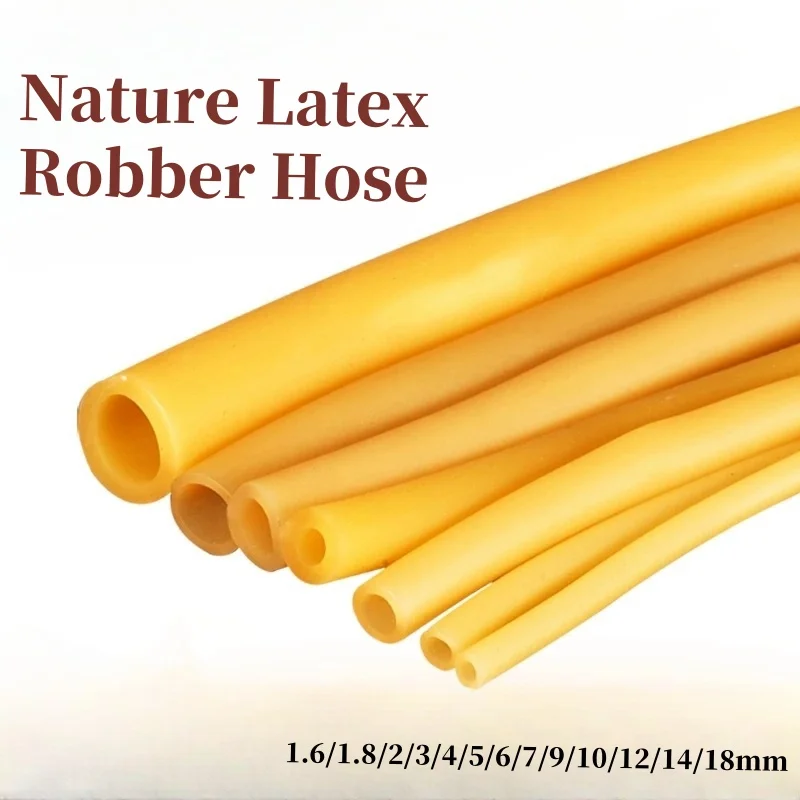 1/3/5M Nature Latex Rubber Hoses ID 1.7 ~9mm Slingshot Catapult High Resilient Elastic Surgical Medical Tube