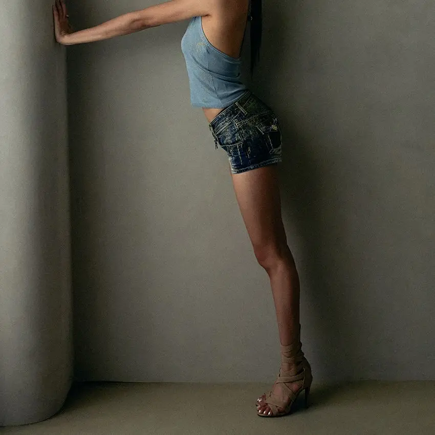 Chaussures de danse à talons de 7cm et 9cm, sandales à lanières croisées, talons hauts de danse Jazz, bottes courtes Stiletto pour femmes, chaussures de danse en tuyau d'acier