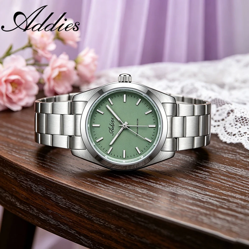 

Addies New Elegant Ladies Watches 31mm Sapphire Glass 2035 Quartz Wristwatch 316L Stainless Steel BWG9 Luminous Waterproof 50m