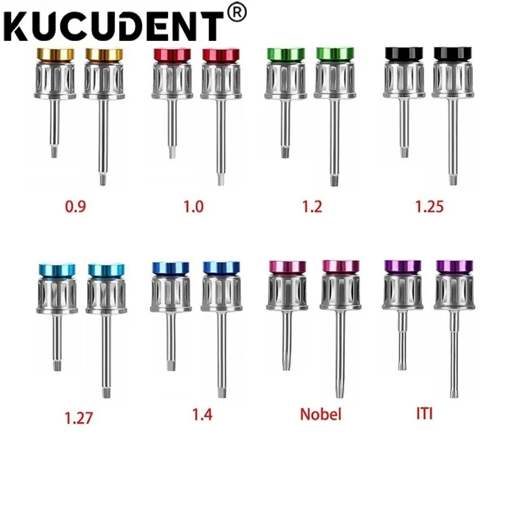 Dental Implant Torque Wrench Ratchet 10-70Ncm with 16Pcs Color Coded Screwdrivers for Precision Implant Restoration Tools