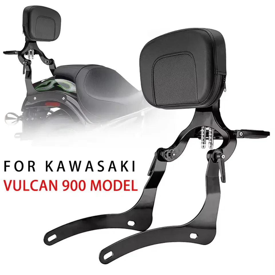 For Kawasaki Vulcan VN 900 Custom Classic Bobber VN900 Motorcycle Rear Backrest Adjustable Folding Sissy Bar