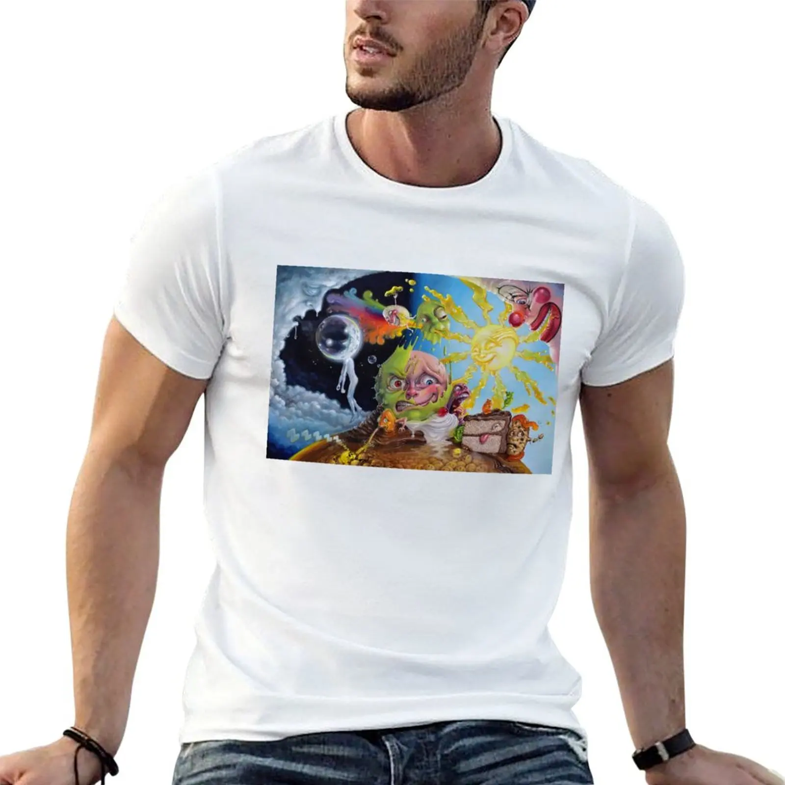 Camiseta Nighttime Quells the Frisson of Breathing Sunlight, camisetas de algodón para hombre, camiseta 100% de anime