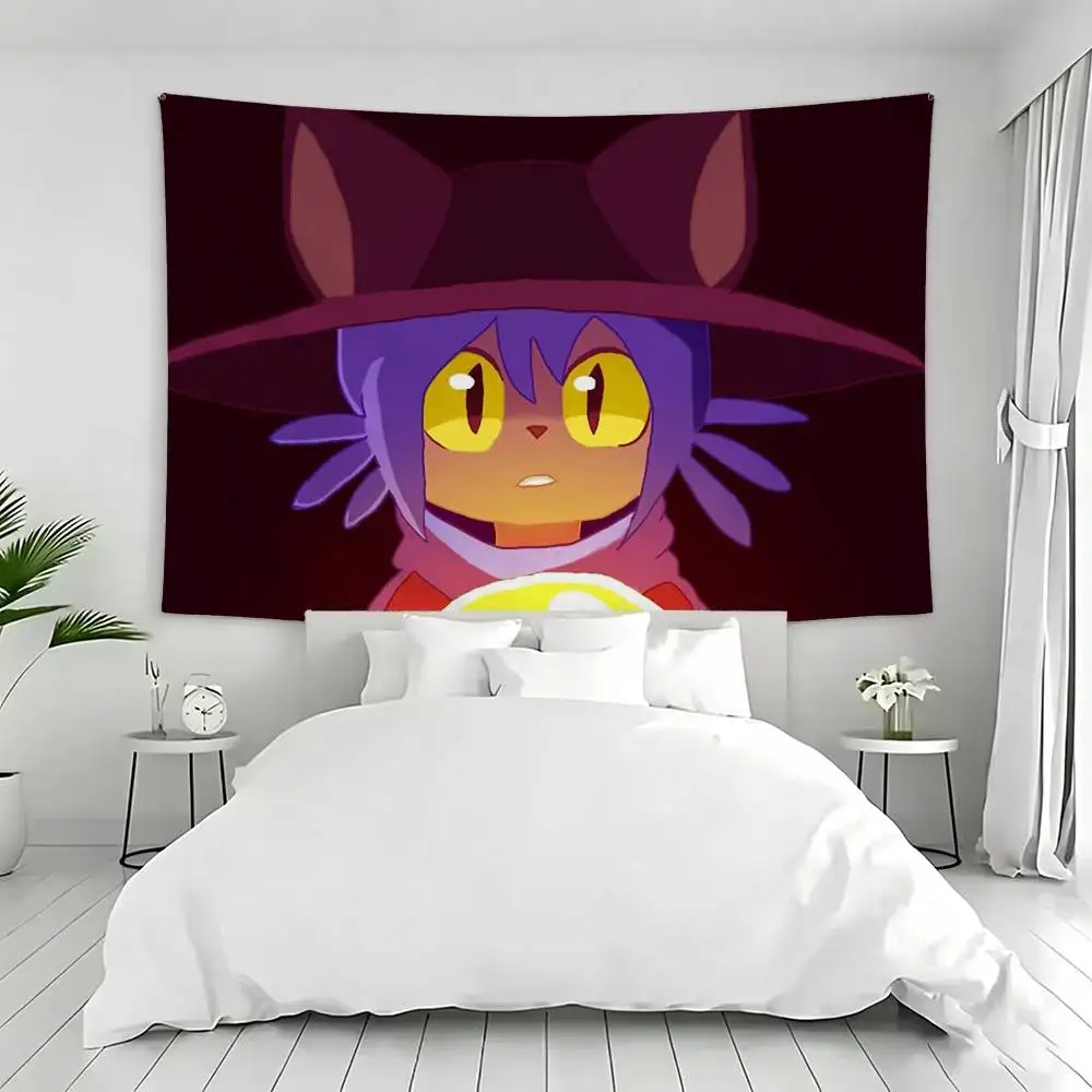 N-Niko Cute O-Oneshot Tapestry Flags Wall Hanging Background Art Banner for Bedroom Home Outdoor Decor