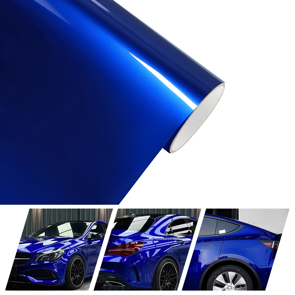 

Car Stickers PET Liquid Deep Blue Vinyl Wrap Film Waterproof Air Bubble Free Sticker Car Motorcycle Body Tuning Decoration Films