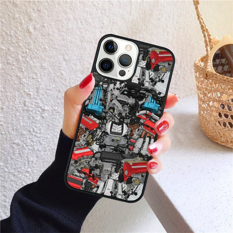 Silvia JDM Cars Phone Case para iPhone, Tampa Traseira Shell, iPhone 15, 14, 12, 13 Mini, 6, 7, 8 Plus, X, XS, XR, 11, Pro, máx. SE, 2020