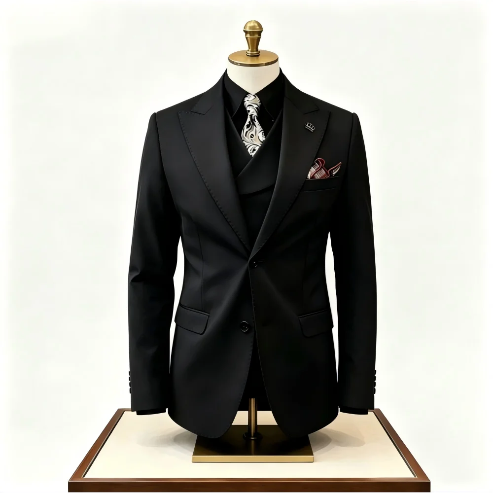 Eleganter Einfarbiger 3-Teilig – Men'S Fashion For Wedding Bewertung und Preis
