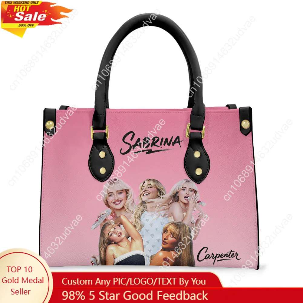 

Sabrina Carpenter Tote Bag Purse Womens Mens High Quality Personalized PU Leather Handbag Pop Singer Commuter Shopping Gift Bags