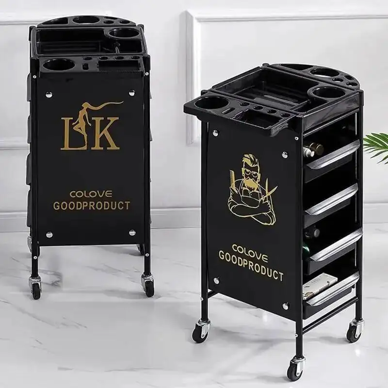 Auxiliary Cart Dressing Beauty Salon Equipment Furniture Trolley Shopping Pedicure Stainless Nails Stations Muebles Belleza Spa