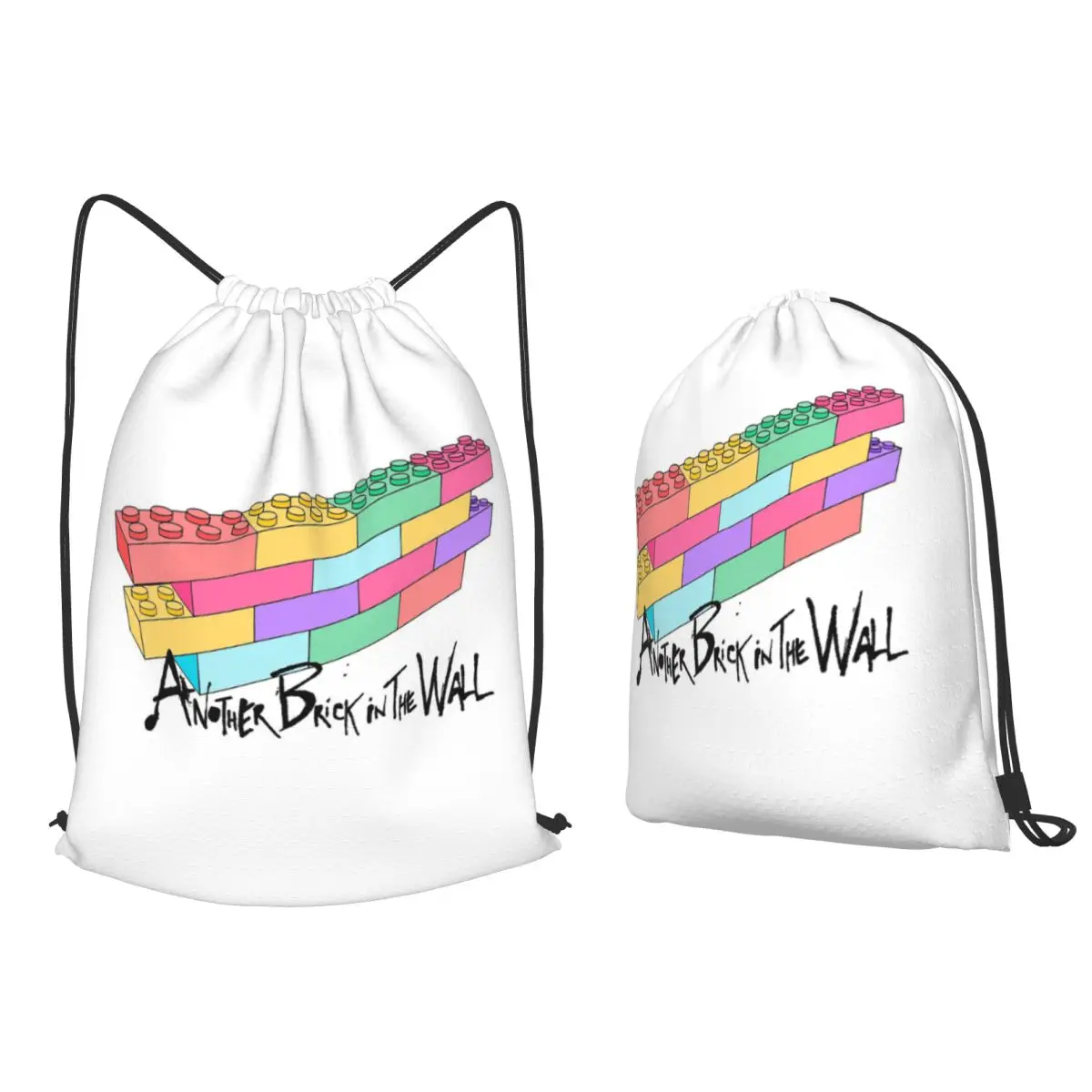 Just Another Brick In The Wall Backpacks Multi-function Drawstring Bags Sports Bag Book Bags for Man Woman School