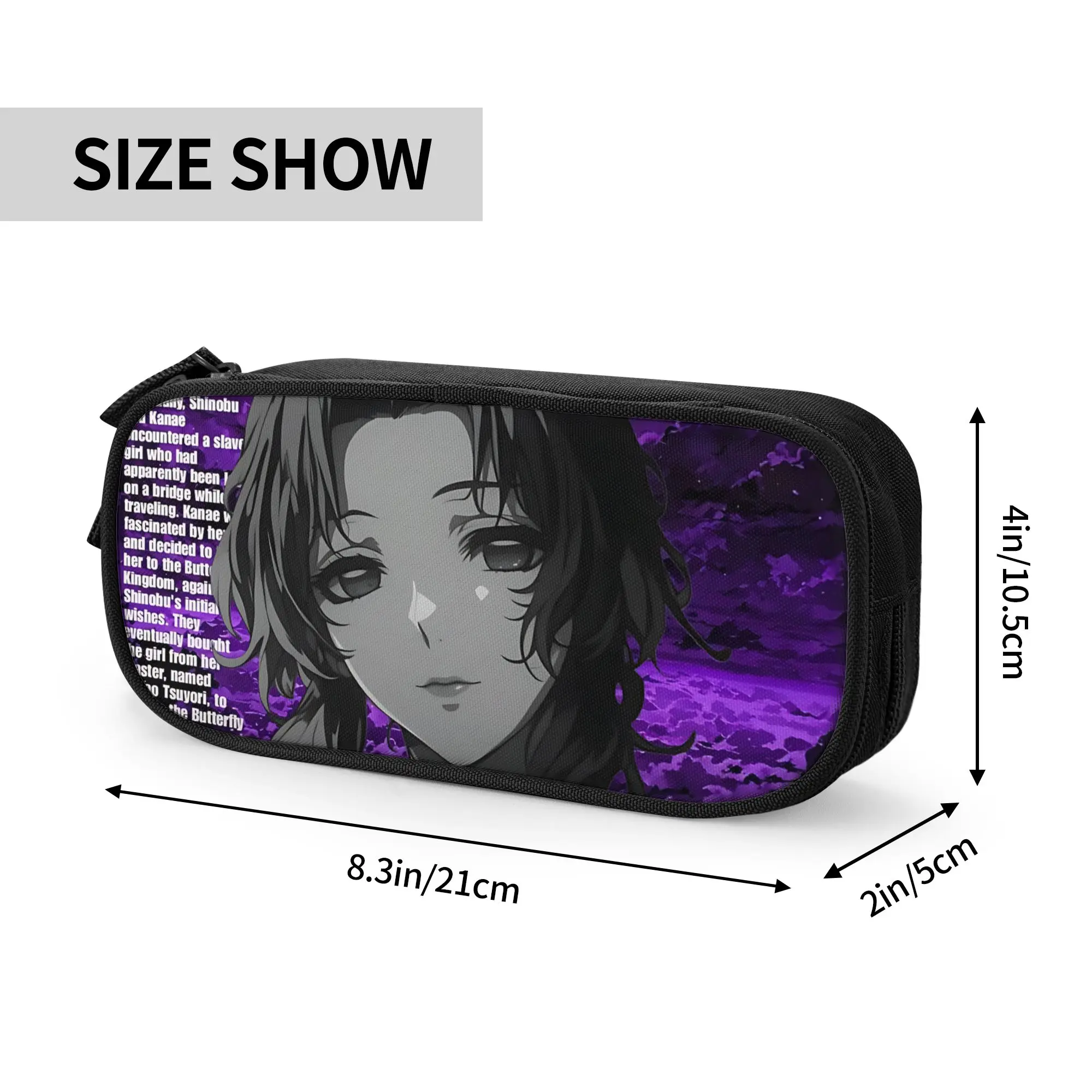 Custom Halloween Demon Slayer Large Capacity Bags for Child  School Pencil Bag for Boys Gilrs Kids
