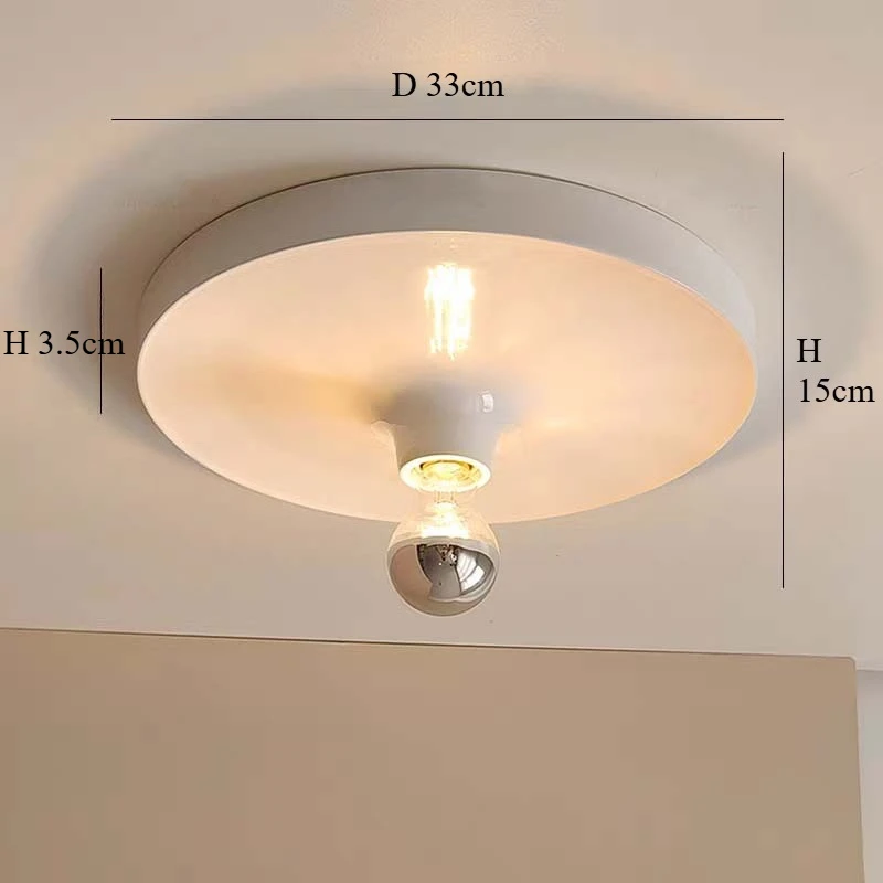 Winfordo Bauhaus Retro UFO Wellenmuster Wandleuchte Flurbeleuchtung Wohnzimmerlampe E27 LED-Wandleuchte 100-230V Deckenlampe Raumdekoration 5